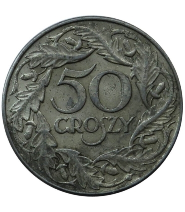 50 groszy 1938, niklowana, stan 2