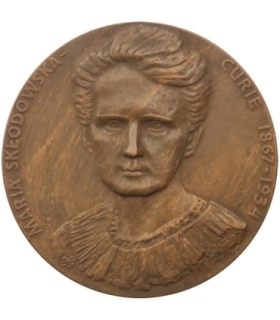 Medal, Maria Skłodowska Curie, 25-lecie Instytutu Badań Jądrowych, 1980, nakład 500 sztuk