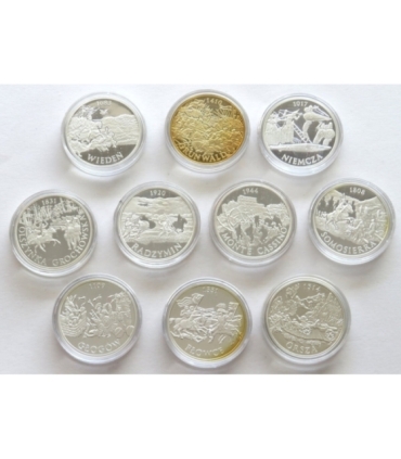 Skarbiec Mennicy -  Wielkie Bitwy Polaków - 10 medali + certyfikaty