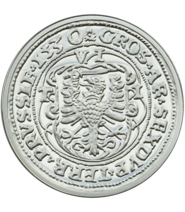 Replika Szóstak Ziem Pruskich 1530, Srebro 925, 2009 r.