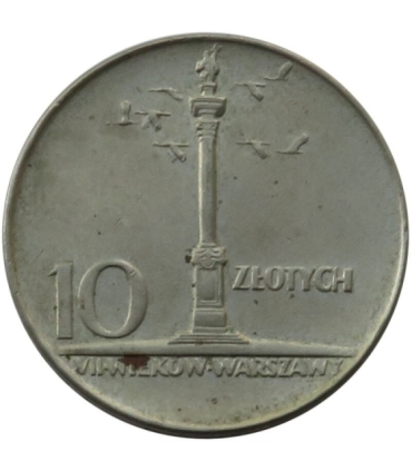 10 złotych Mała kolumna, 1966, stan 3