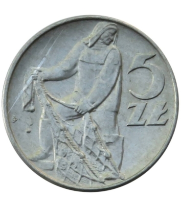 5 zł, Rybak, 1974, stan 1-