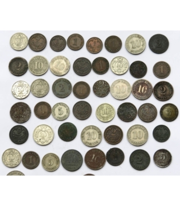 Niemcy, monety z przełomu XIX i XX wieku, zestaw 68 sztuk