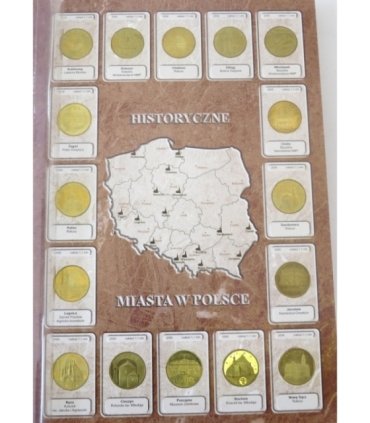 Pełny zestaw monet 2 zł GN 1995-2014, 260 szt.  + album