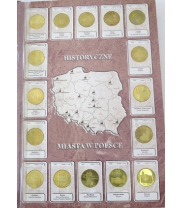 Pełny zestaw monet 2 zł GN 1995-2014, 260 szt.  + album