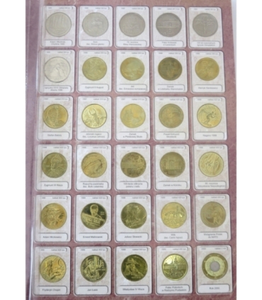 Pełny zestaw monet 2 zł GN 1995-2014, 260 szt.  + album