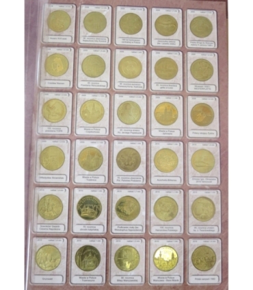 Pełny zestaw monet 2 zł GN 1995-2014, 260 szt.  + album