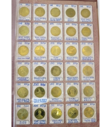 Pełny zestaw monet 2 zł GN 1995-2014, 260 szt.  + album