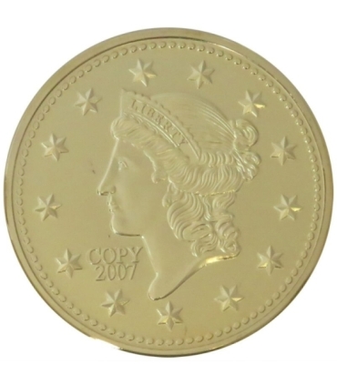 Replika, 1 dolar, Liberty Head 1849, platerowana, 2007 r.
