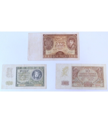 II RP i GG, 5, 10, 20, 50, 100 zł, 1934-1941 r.