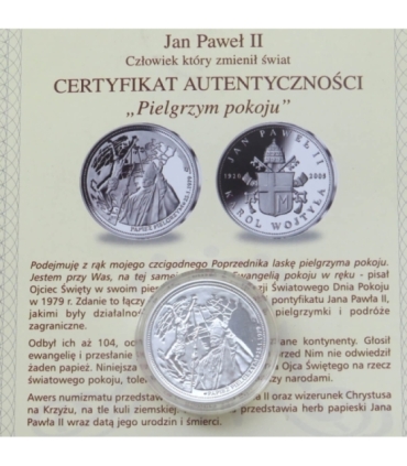 Polska, medal Jan Paweł Papież Pielgrzym, 2008