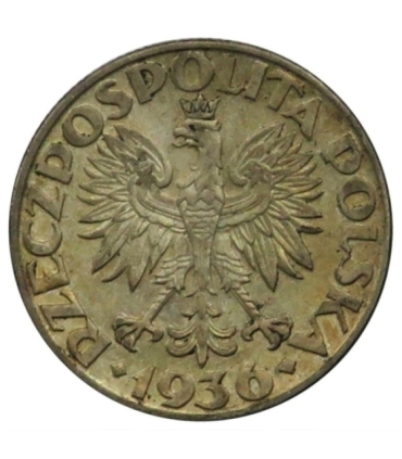 2 zł Żaglowiec 1936, stan 3