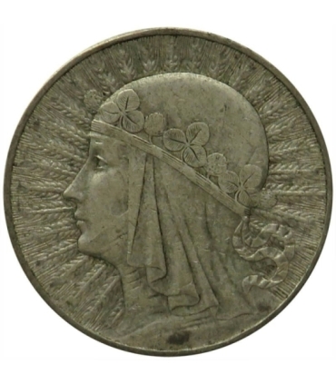 10 złotych, Głowa kobiety, 1932, stan 3