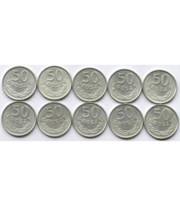 10 x 50 groszy 1987 mennicze