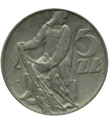 5 zł, Rybak, 1974, stan 2+