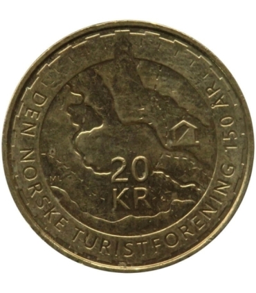 20 koron Norwegia 2018 - 150 lat towarzystwa turystyki