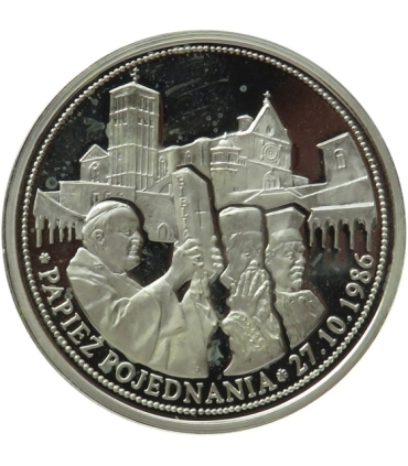 Polska, medal Papież pojednania, srebro certyfikat