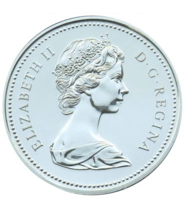 Kanada, 1 dolar 1976, Biblioteka parlamentu, srebro, certyfikat