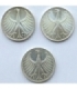 Lot 3 x 5 marek Niemcy 1966, 1971, 1972, srebro