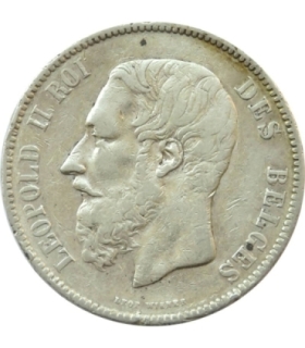 5 franków Leopold Belgia 1873