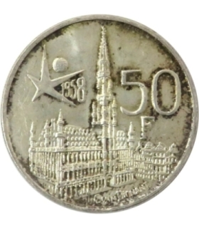 50 franków Belgia 1958 - Expo 58 Bruksela