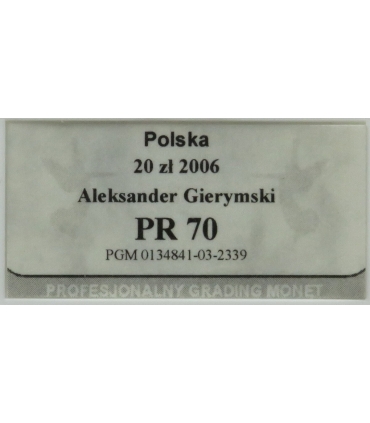 20 zł Aleksander Gierymski 2006, PGM PR70