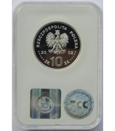 10 zł, August II Mocny - popiersie, GCN PR69