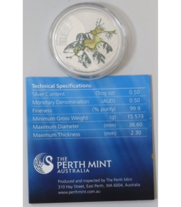 50 cents, Australia - Leafy Sea Dragon, 2009