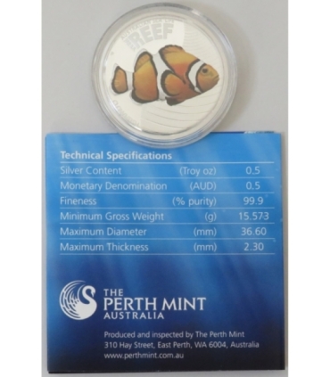 50 cents, Australia - Clownfish, 2010