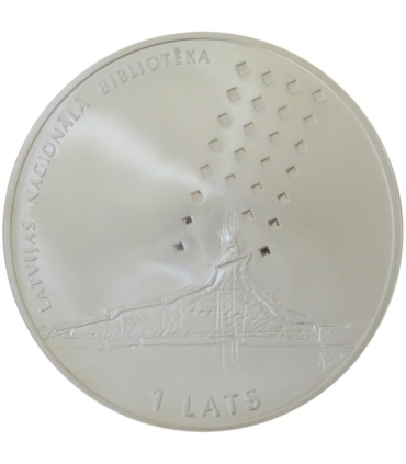 1 lats, Łotwa - Biblioteka Narodowa, 2002