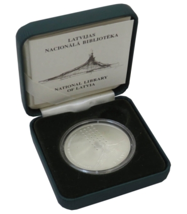 1 lats, Łotwa - Biblioteka Narodowa, 2002