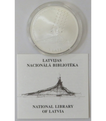 1 lats, Łotwa - Biblioteka Narodowa, 2002