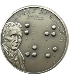 5 $, Wyspy Palau - 200 lat urodzin Braille'a, 2009