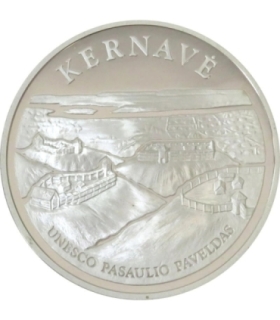 50 litu, Litwa - Kernave, 2005, bardzo rzadka, ceryfikat