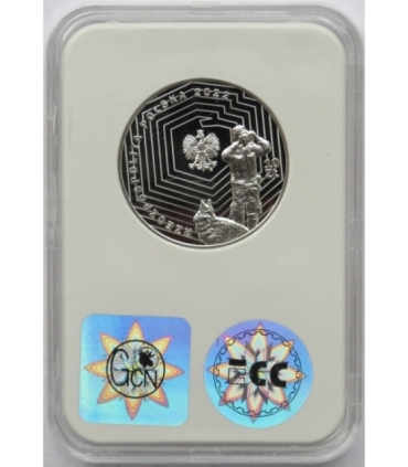 10 zł Straż Graniczna, 30. rocznica powołania, grading GCN L/L