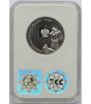 10 zł Straż Graniczna, 30. rocznica powołania, grading GCN L/L