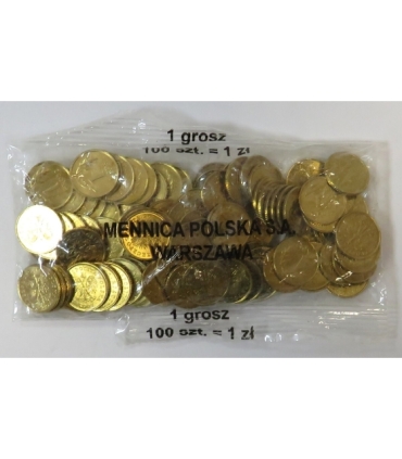 100 szt. x 1 grosz 2007 woreczek