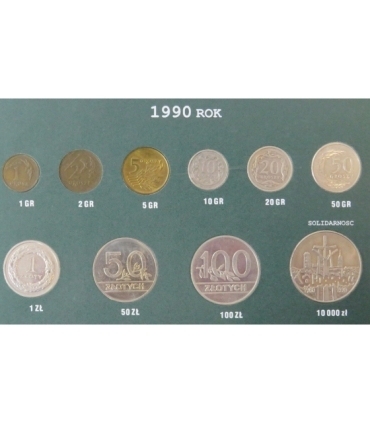 Monety obiegowe Rzeczypospolitej Polskiej 1990-1993 mennicze
