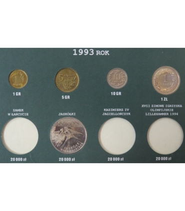 Monety obiegowe Rzeczypospolitej Polskiej 1990-1993 mennicze