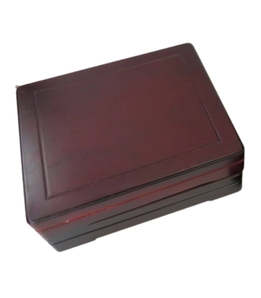 3 drewniane kasety na 36 monet łącznie