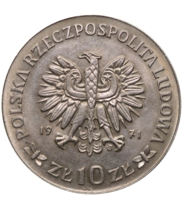 10 złotych, 1971 50 rocznica Powstania Śląskiego