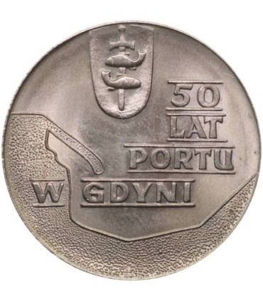 10 złotych, 1972 50 lat portu w Gdyni
