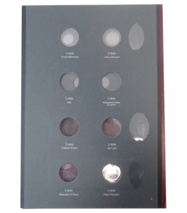 Album używany na monety obiegowe z lat 1996-2000 (w tym 2 zł GN)