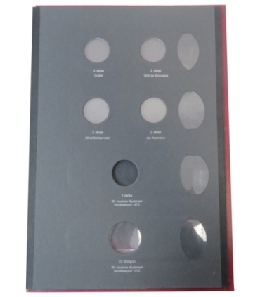 Album używany na monety obiegowe z lat 1996-2000 (w tym 2 zł GN)