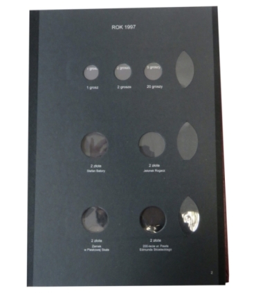 Album używany na monety obiegowe z lat 1996-2000 (w tym 2 zł GN)