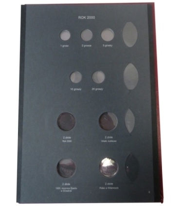 Album używany na monety obiegowe z lat 1996-2000 (w tym 2 zł GN)