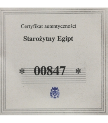 Numizmat - Tutanchamun Ancient Egypt, certyfikat