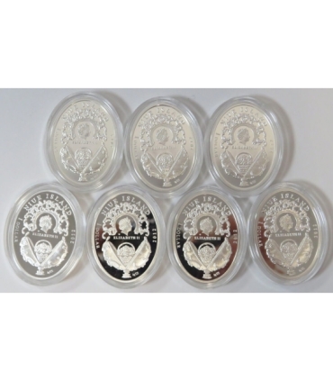 Niue 1 Dolar, Carskie Jaja Faberge - Zestaw 9 Monet