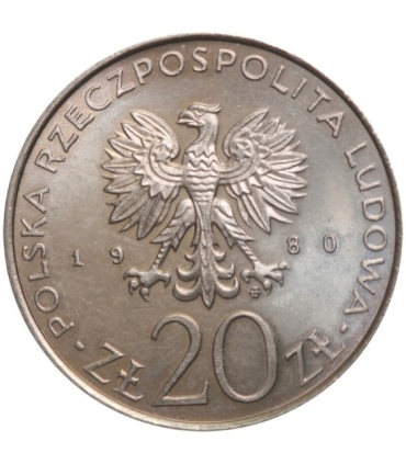 20 złotych, Igrzyska XXII Olimpiady, Moskwa 1980, mennicze