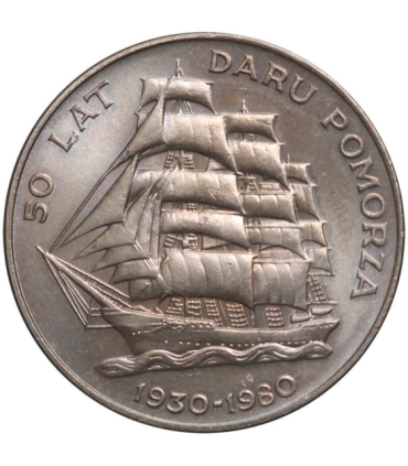 20 złotych, 50 lat Daru Pomorza 1980, mennicze